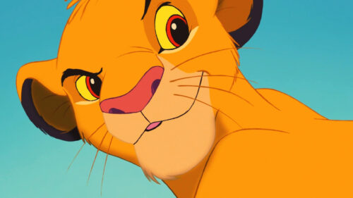 Close-up Simba from The Lion King Desktop Wallpaper