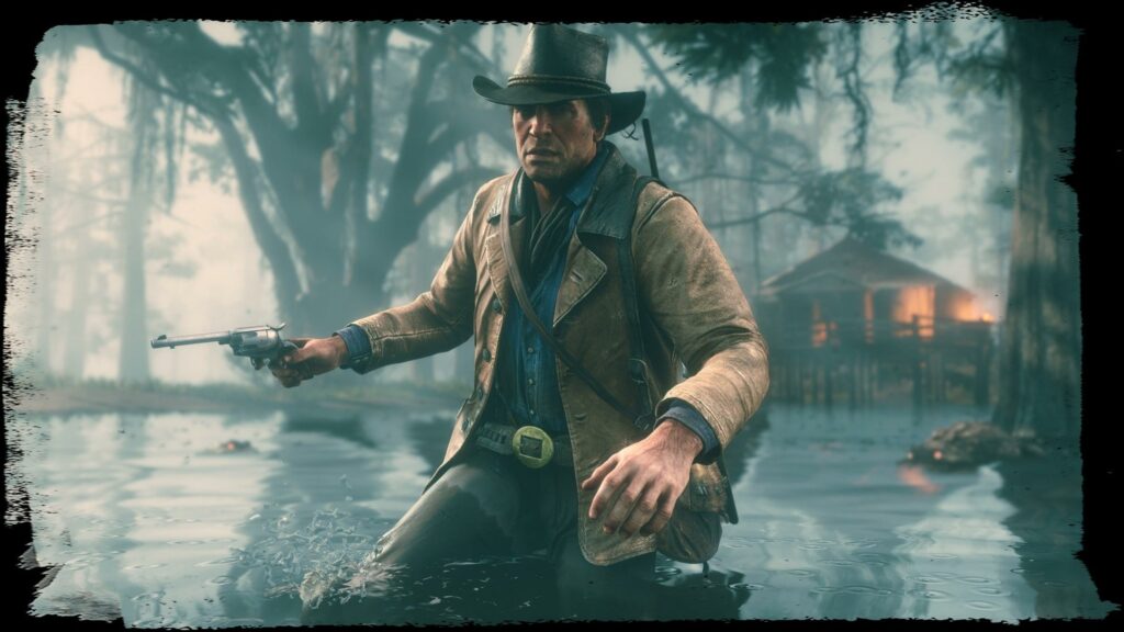Arthur Morgan in the Bayou Desktop Wallpaper
