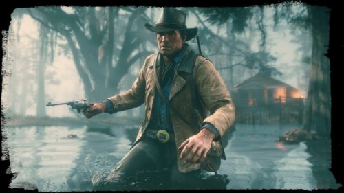 Arthur Morgan in the Bayou Desktop Wallpaper