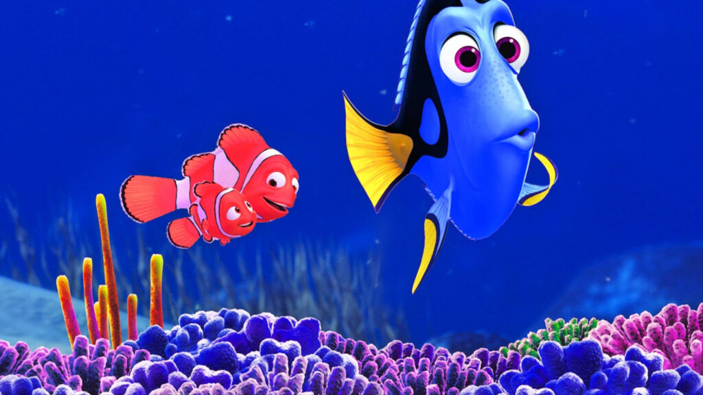 Nemo and Dory Underwater Adventure 4K Desktop Wallpaper