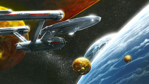 Star Trek USS Enterprise Deep Space Exploration Desktop Wallpaper