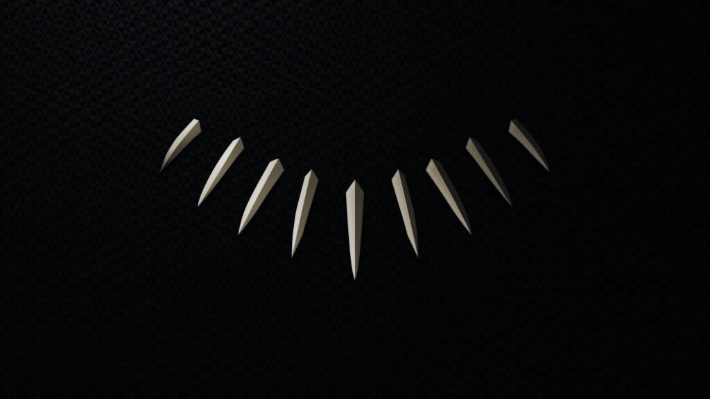 Minimalist Panther Claw Necklace Pattern 4K Desktop Wallpaper