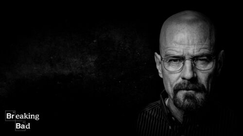Bryan Cranston as Walter White Minimalist Desktop Wallpaper