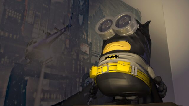 Batman Minion Cosplay Cinematic Desktop Wallpaper