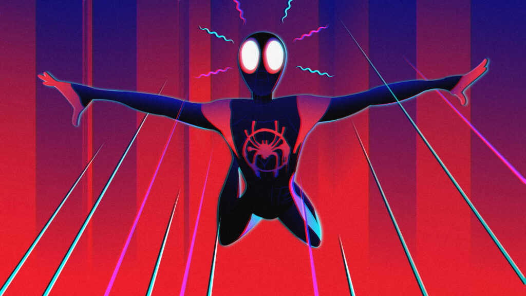 Spider-Man Miles Morales Artistic Abstract Desktop Wallpaper
