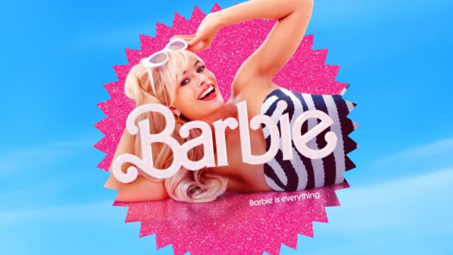 Margot Robbie as Barbie Movie Poster Desktop Wallpaper
