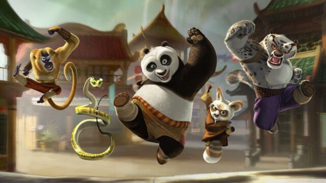 Kung Fu Panda Characters Dynamic Action Desktop Wallpaper