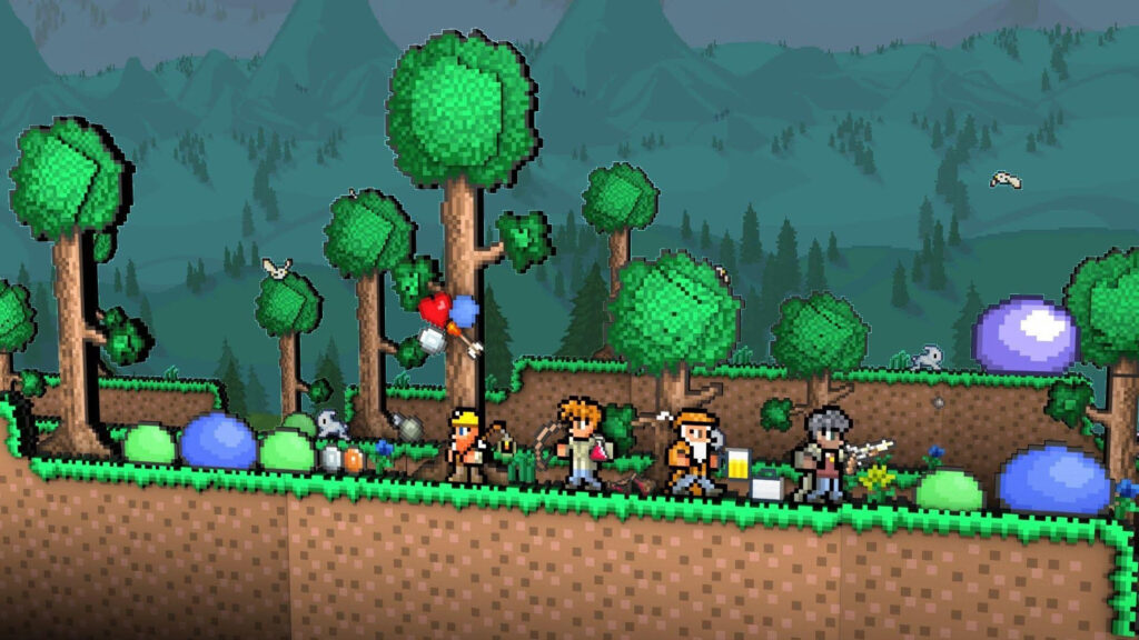 Pixel Art Adventure Game 4K Desktop Wallpaper