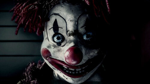 Creepy Clown Close-up Horror Style Desktop Wallpaper