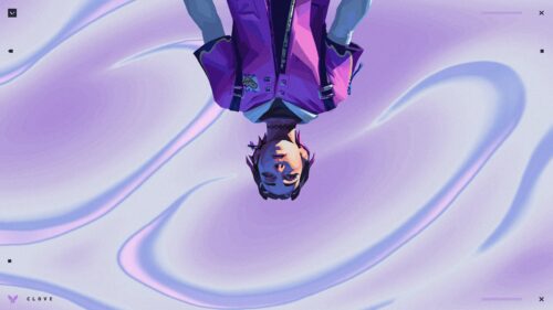 Clove Valorant Agent Upside Down Portrait Desktop Wallpaper