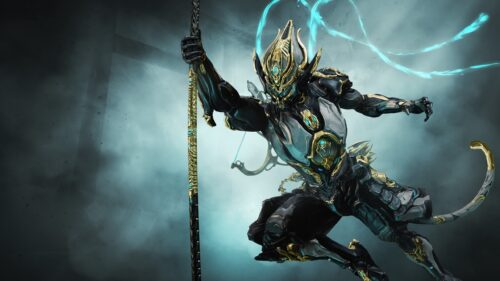 Wukong Prime Warframe Digital Action Fantasy Desktop Wallpaper