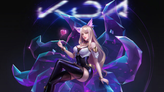 K/DA Ahri League of Legends 4K Desktop Wallpaper