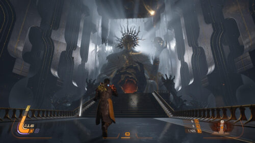 Ethereal Throne Room Fantasy Desktop Wallpaper