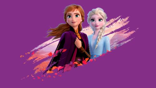 Anna and Elsa Frozen 2 Autumn Theme 4K Desktop Wallpaper