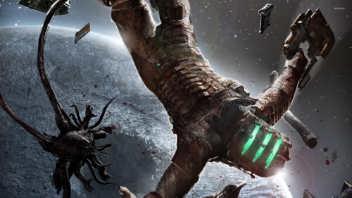 Isaac Clarke Floating in Space Dead Space Desktop Wallpaper