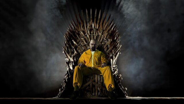 Walter White on the Iron Throne 4K Wallpaper