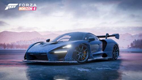 McLaren Senna Snowy Winter Forza Horizon 4 4K Desktop Wallpaper