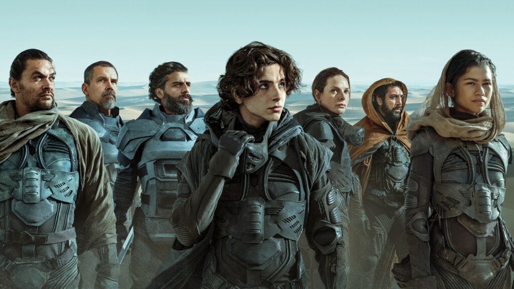 Dune Cast Cinematic Desktop Wallpaper