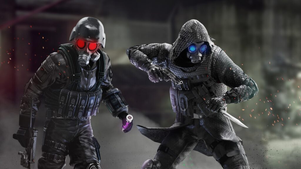 Tactical Gas Mask Soldiers Action Desktop Wallpaper