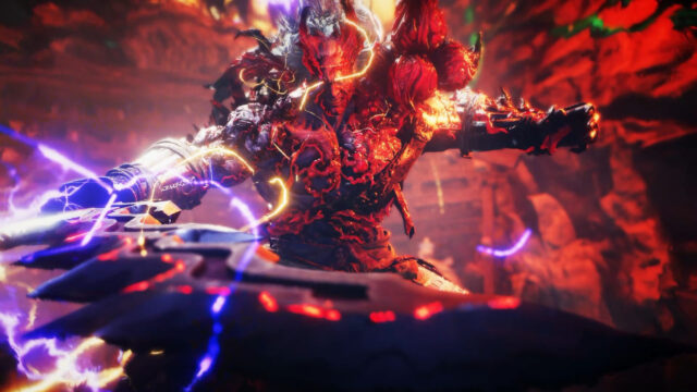 Demonic Samurai Warrior Combat Scene 4K Desktop Wallpaper