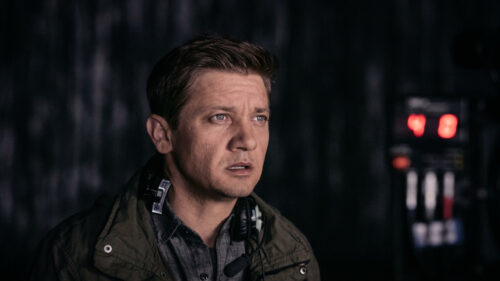 Jeremy Renner Intense Look Close-up Desktop Wallpaper