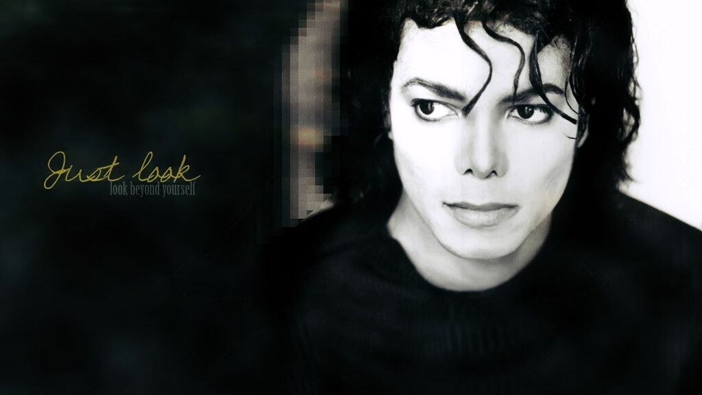Michael Jackson Minimalist Portrait Desktop Wallpaper