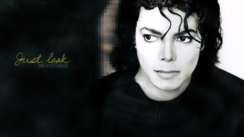 Michael Jackson Minimalist Portrait Desktop Wallpaper