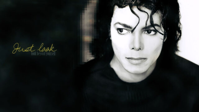 Michael Jackson Minimalist Portrait Desktop Wallpaper