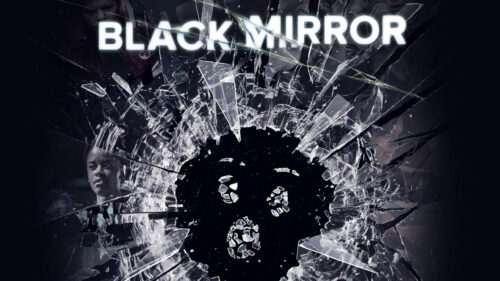 Black Mirror Shattered Glass Abstract Desktop Wallpaper