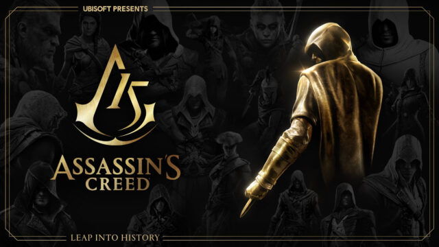 Assassin's Creed 15th Anniversary Golden Statue PC Wallpaper