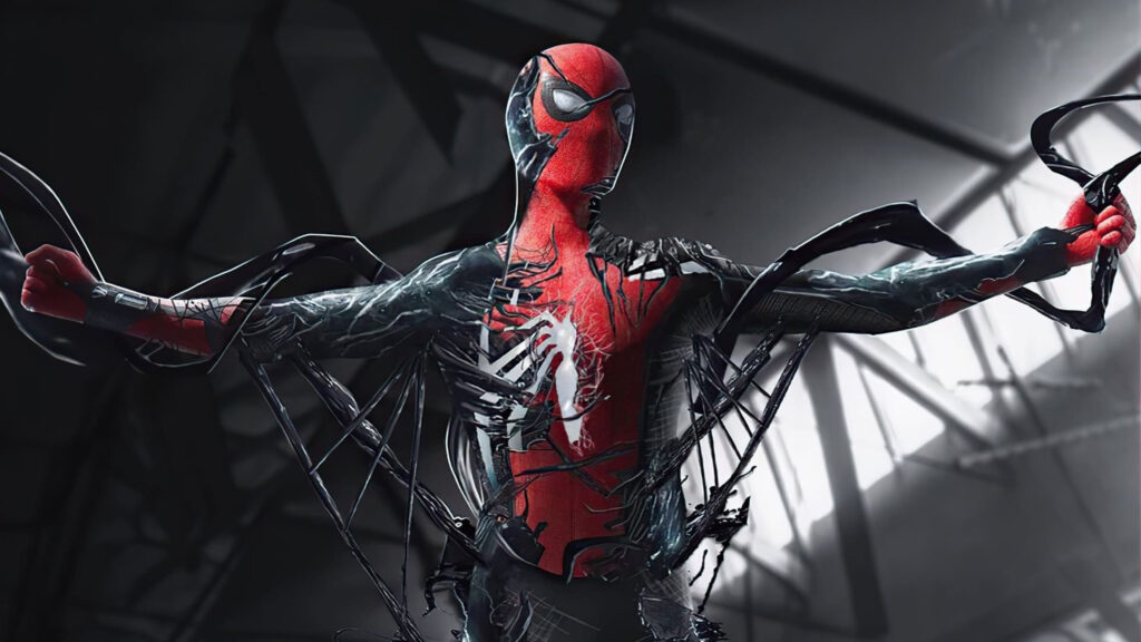 Spider-Man Symbiote Suit Digital Art 4K Desktop Wallpaper
