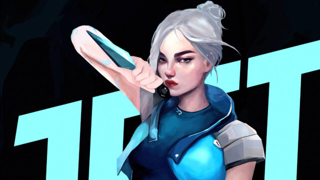 Jett Valorant Combat Art Desktop Wallpaper