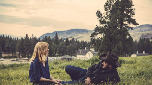 Beth Dutton and Rip Wheeler Meadow Scene Desktop Wallpaper