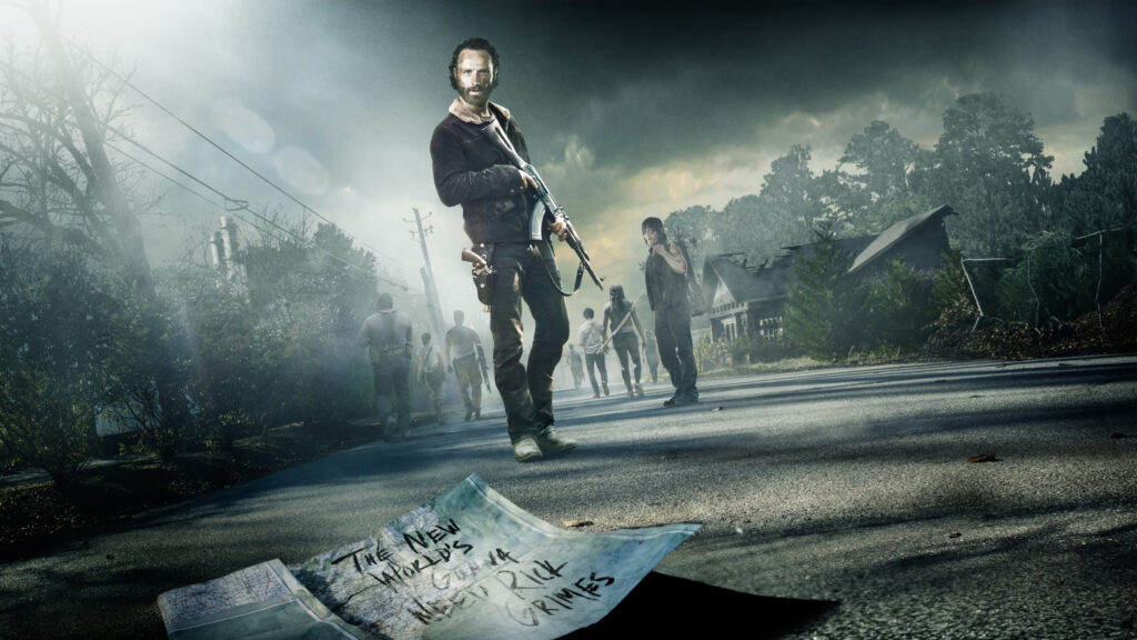 The Walking Dead Group Journey 4K Wallpaper