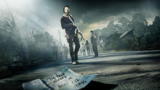 The Walking Dead Group Journey 4K Wallpaper
