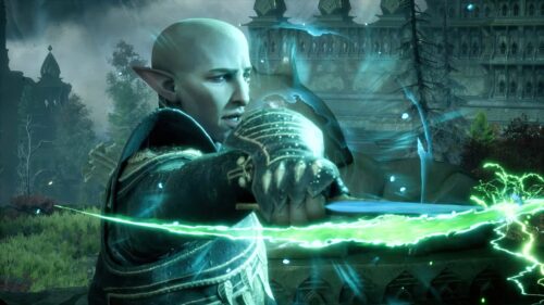 Solas from Dragon Age The Veilguard Cinematic 4K Wallpaper