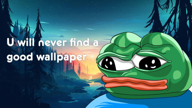 Pepe the Frog Sad Expression 4K Desktop Wallpaper