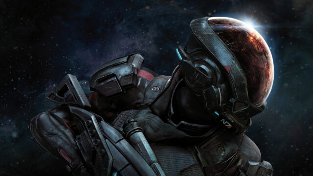 N7 Pathfinder Space Suit Character Desktop Wallpaper