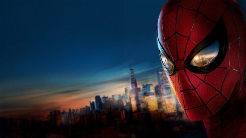 Spider-Man Over New York City 4K Desktop Wallpaper