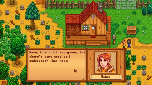 Stardew Valley Robin Dialogue PC Wallpaper