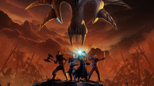 Gothic 1 Remake Warriors Standing Against Army Desktop Wallpaper