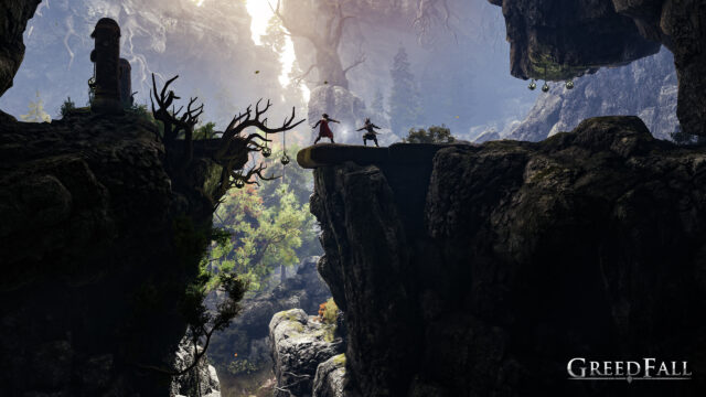 Epic Fantasy Duel on a Cliffside Edge 4K Desktop Wallpaper