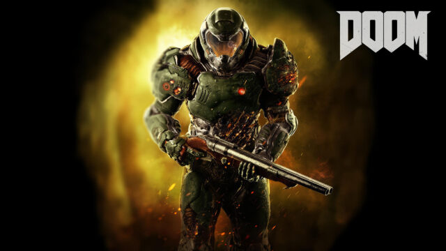 Doom Slayer Combat Armor High Definition Desktop Wallpaper