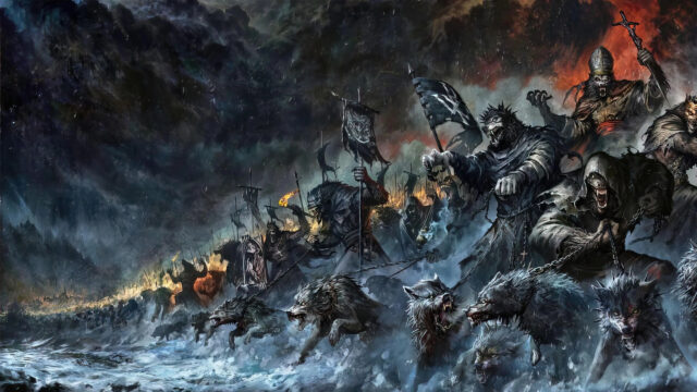 Dark Fantasy Werewolf Army Battle 4K Desktop Wallpaper