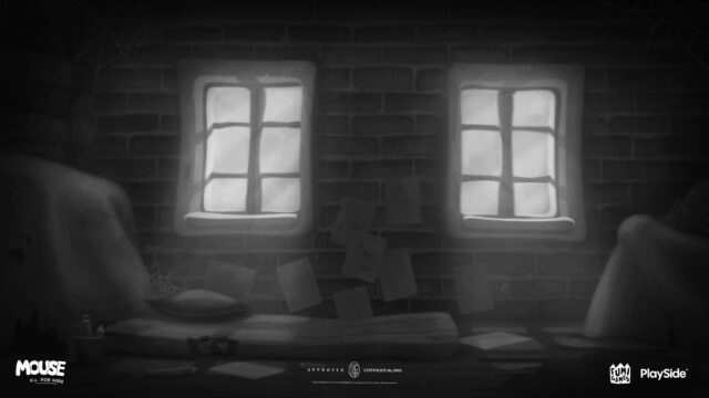 Black and White Noir Mouse P.I. For Hire Game Desktop Wallpaper