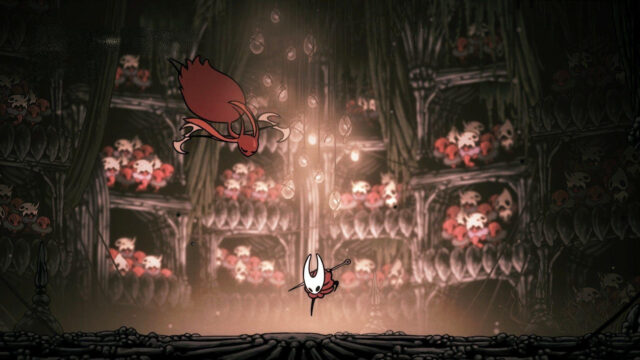 Hornet vs Boss Hollow Knight Silksong 4K Desktop Wallpaper