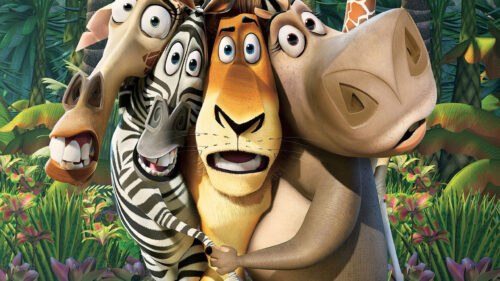 Madagascar Movie Characters Group Hug 4K Desktop Wallpaper