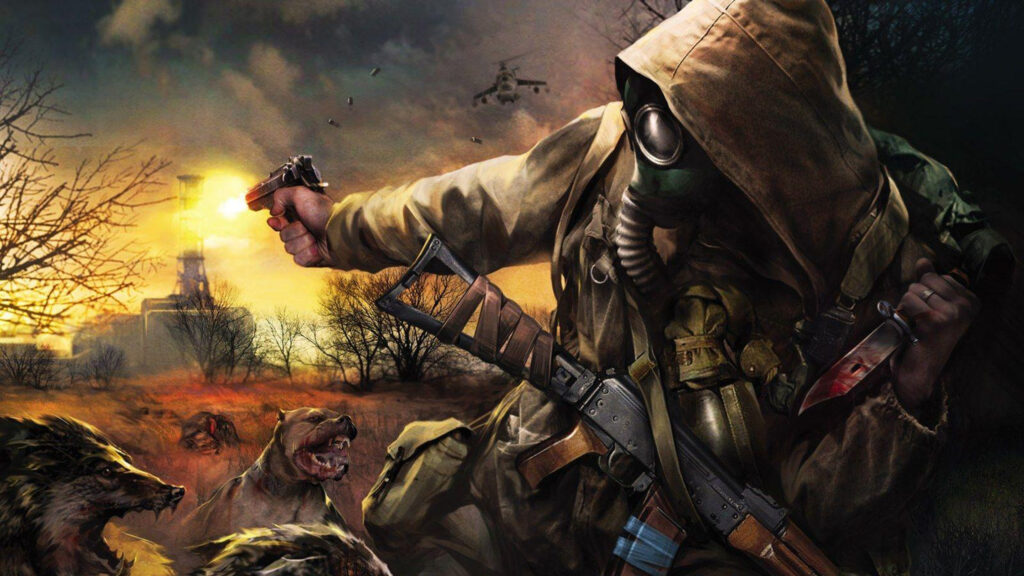 Post-Apocalyptic Stalker Survivor 4K Desktop Wallpaper