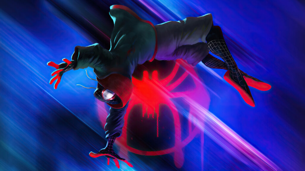 Miles Morales Spider-Man Action 4K Desktop Wallpaper