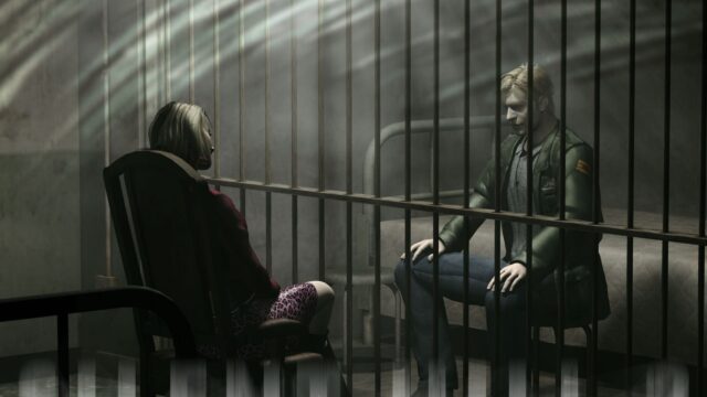 Silent Hill 2 James and Maria Prison Scene Desktop Wallpaper